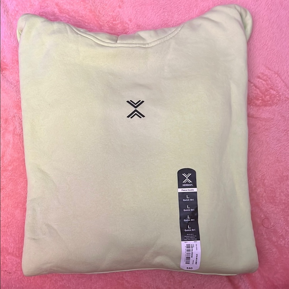 Xersion Line Green Hoodie large